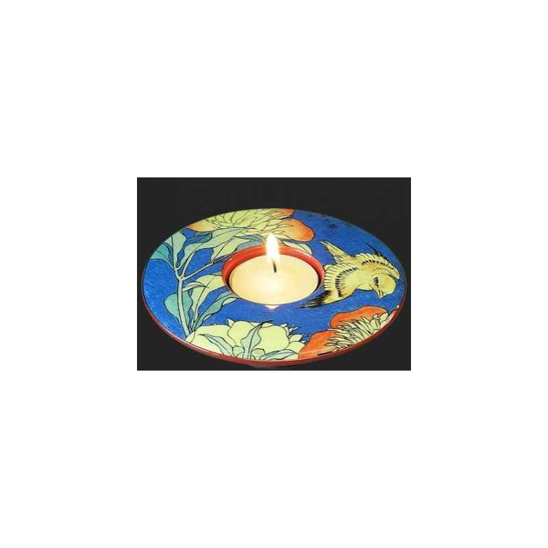 Photophore art canary & peony de hokusai 3dMouseion -TP03HOK