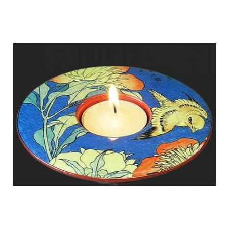 Photophore art canary & peony de hokusai 3dMouseion -TP03HOK