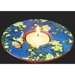 Photophore art bullfinch and blossoms de hokusai 3dMouseion -TP04HOK