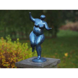 Décoration Statuette bronze personnage Statue en bronze grosse femme belle mia  -an2340br-hp