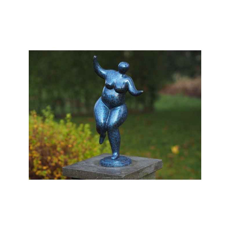 Décoration Statuette bronze personnage Statue en bronze grosse femme belle mia  -an2340br-hp