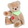 Animaux-Bois-Animaux-Bronzes propose Peluche ours teddy original tissu vert avec broderie 28 cm Hermann -18206 1