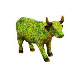Animaux de la ferme Vache flora CowParade céramique taille M (2)
