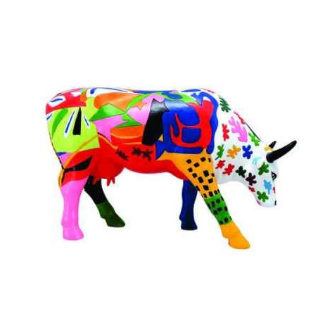Figurine vache large a la mootisse CowParade -GM46779