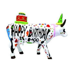 Animaux de la ferme  vache happy birthday CowParade Taille L