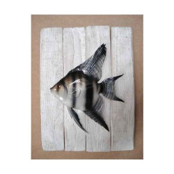 Animaux-Bois-Animaux-Bronzes propose Décors poisson d'eau douce Scalaire -CADR20