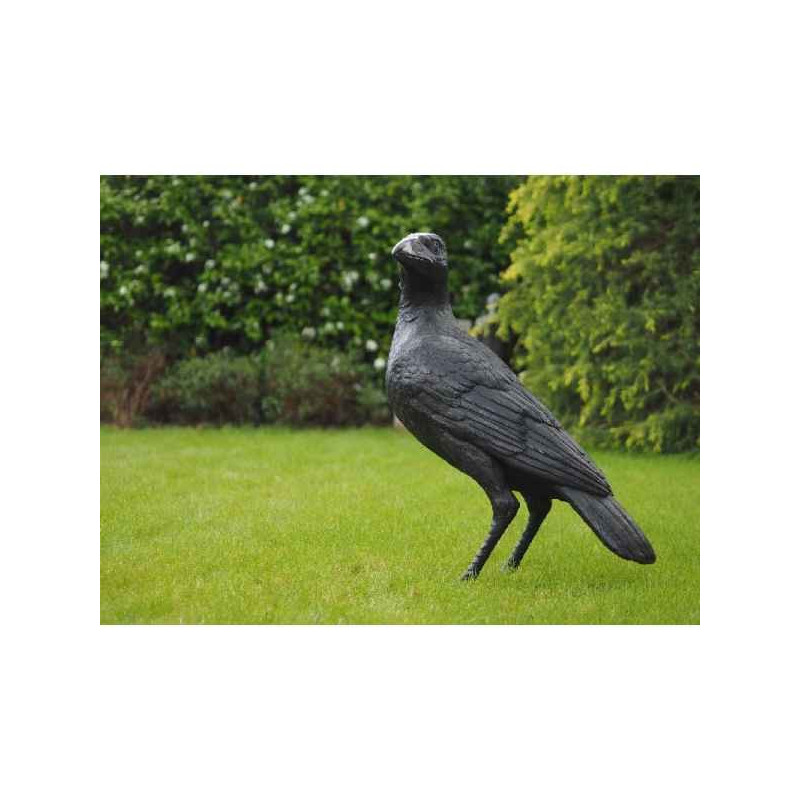 Statue en bronze grand corbeau thermobrass -b22022