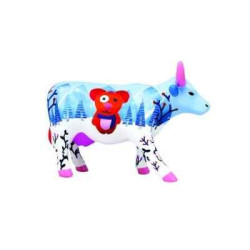Animaux de la ferme Vache bariloche CowParade céramique taille M (2)