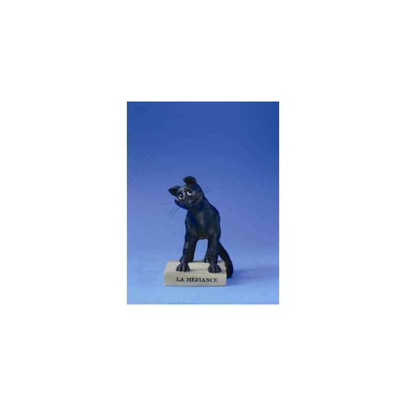 Animaux-Bois-Animaux-Bronzes.com propose Chat -le Chat domestique la mefiance (petit)e cd16