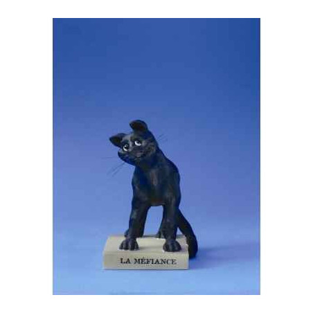 Animaux-Bois-Animaux-Bronzes.com propose Chat -le Chat domestique la mefiance (petit)e cd16