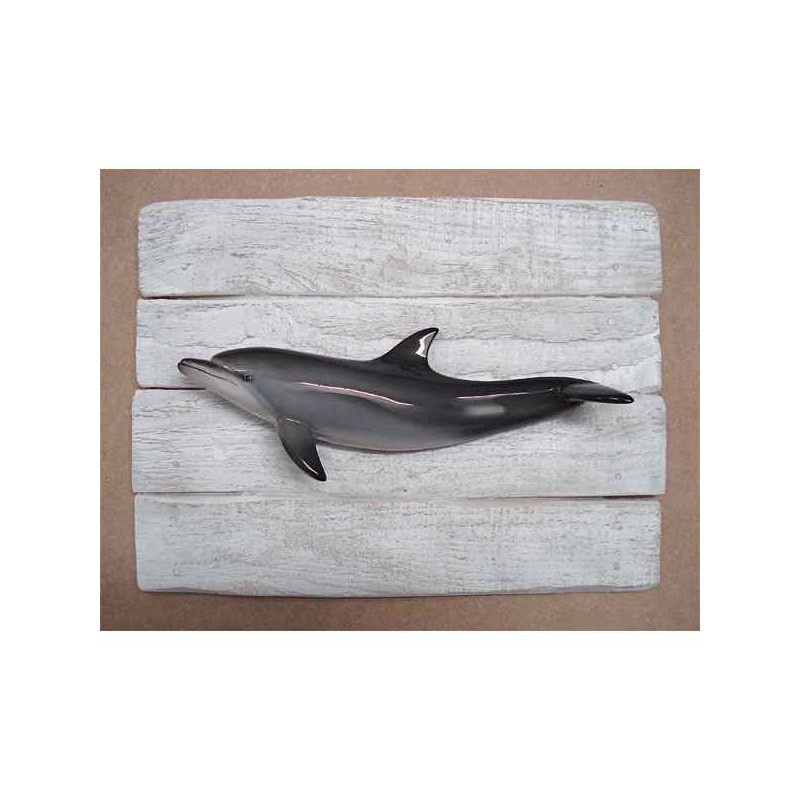 Animaux-Bois-Animaux-Bronzes propose Décors mammifère marin Dauphin -CADR24