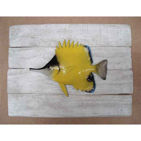 Animaux-Bois-Animaux-Bronzes propose Décors poisson des tropiques Poisson pincette -CADR39