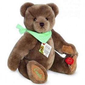 Peluche ours teddy original avec broderie et bruiteur 30 cm Hermann   18207 8