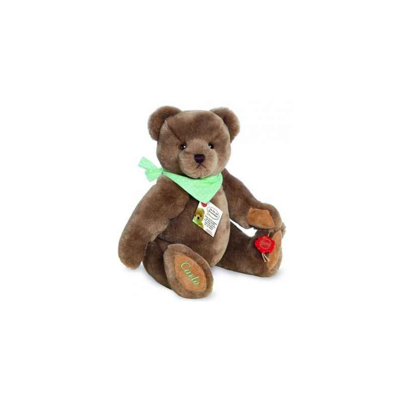 Animaux-Bois-Animaux-Bronzes propose Peluche ours teddy original avec broderie et bruiteur 30 cm Hermann -18207 8