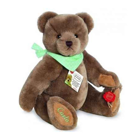 Animaux-Bois-Animaux-Bronzes propose Peluche ours teddy original avec broderie et bruiteur 30 cm Hermann -18207 8