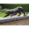 Statue en bronze guepard 90 cm thermobrass  -an2063br -b