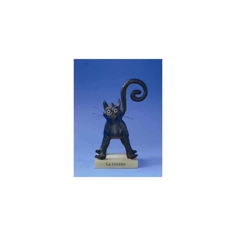 Figurine chat -le chat domestique - la colere (petit) - cd13