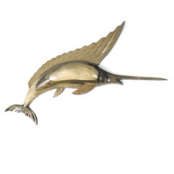 Animaux-Bois-Animaux-Bronzes propose Le saut de l'espadon en résineux 200 cm Lasterne -BES200