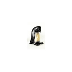 Décoration OiseauxLe pingouin à l'arrêt, en marche, sur son nid 27 cm Lasterne -PI27-3 Artisan Français - art animalier bois
