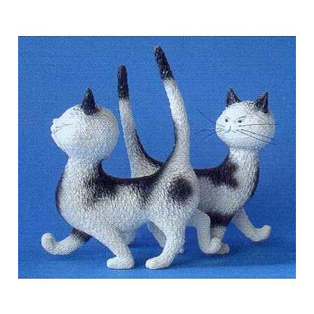 Animaux-Bois-Animaux-Bronzes.com propose Chat Dubout Zut la même robe -DUB31