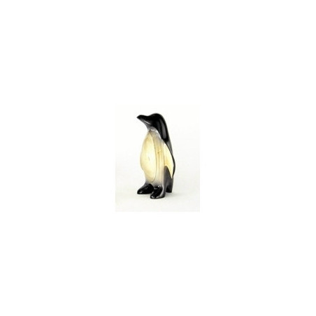 Décoration OiseauxLe pingouin à l'arrêt, en marche, sur son nid 27 cm Lasterne -PI27-1 Artisan Français - art animalier bois
