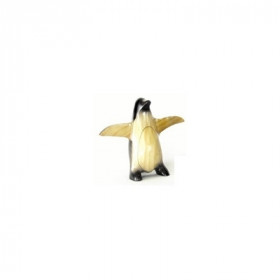 Le pingouin à l'arrêt, en marche, sur son nid 27 cm Lasterne  -PI27 -2