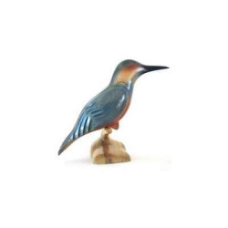 Décoration OiseauxLe martin-pêcheur 30 cm Lasterne -AMA030 Artisan Français - art animalier bois