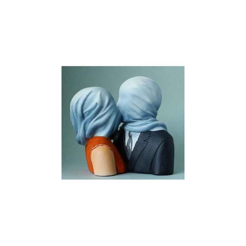 Figurine art les amants par magritte 3dMouseion -MAG05