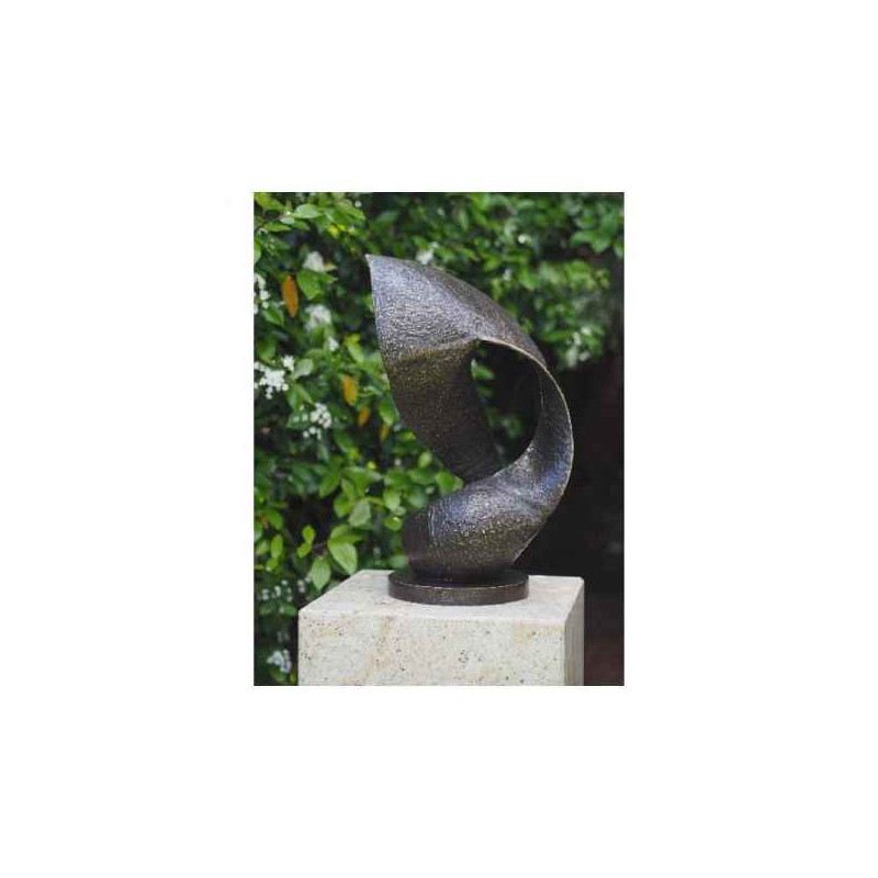Statue en bronze sculpture moderne wave thermobrass  -an0820br -b