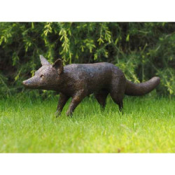 Statue en bronze renard thermobrass -b335
