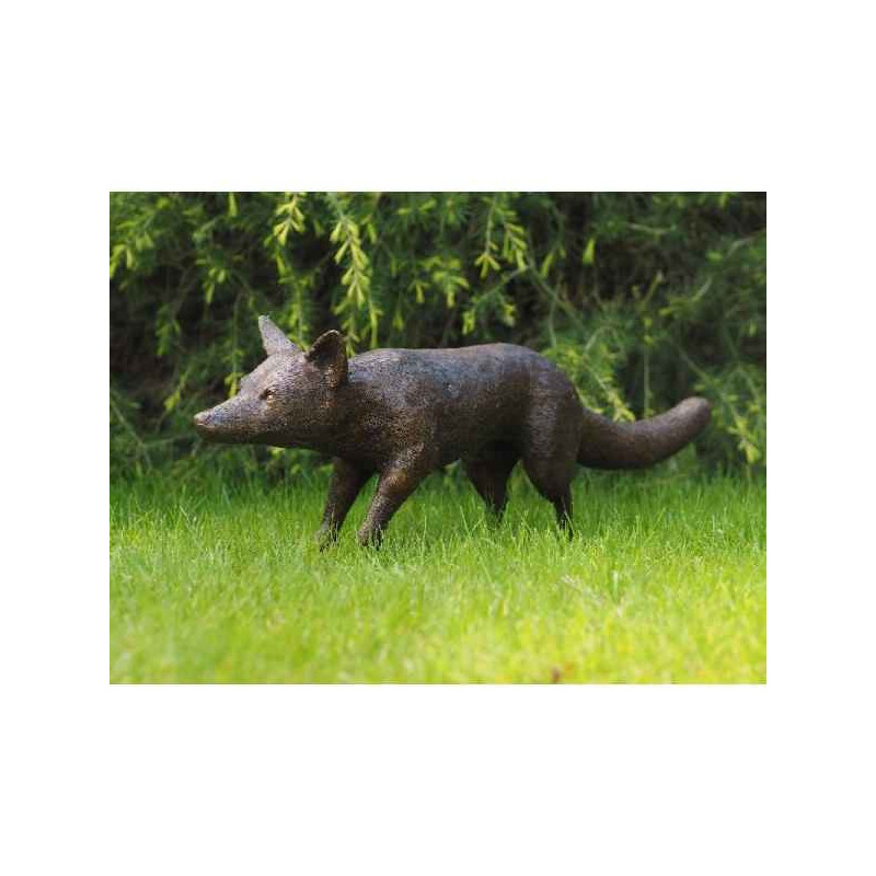 Statue en bronze renard thermobrass -b335