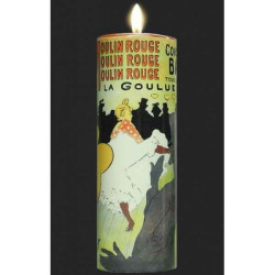 Photophore art moulin rouge - la goulue de toulouse -lautrec 3dMouseion -TC15TL