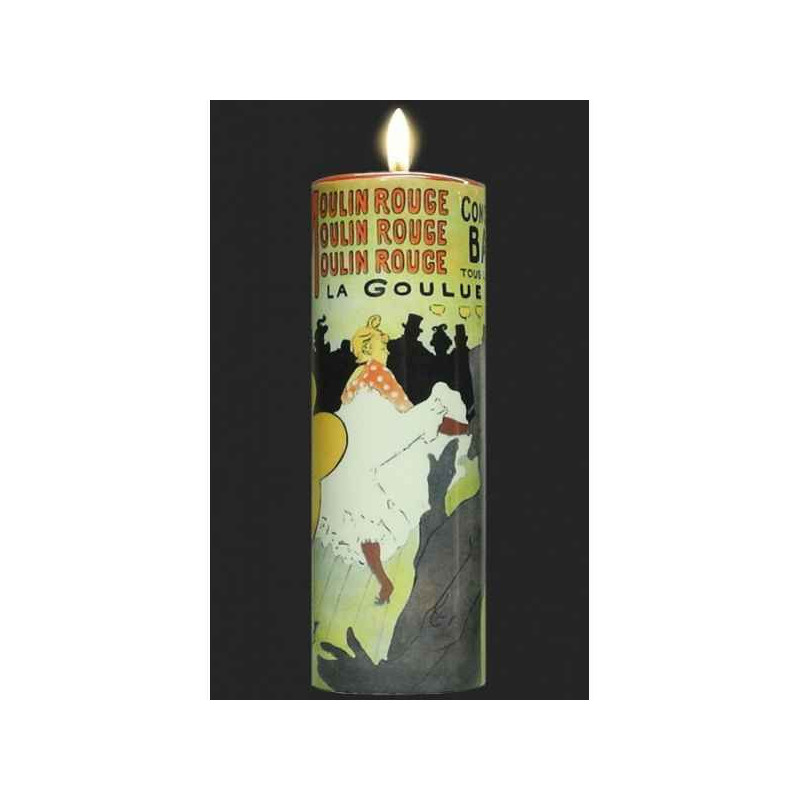 Photophore art moulin rouge - la goulue de toulouse -lautrec 3dMouseion -TC15TL