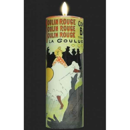Photophore art moulin rouge - la goulue de toulouse -lautrec 3dMouseion -TC15TL