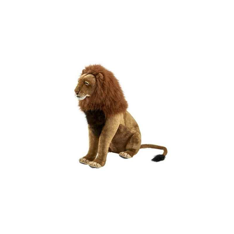 Félin Lion assis 100cmh peluche animalière -6327