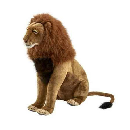 Félin Lion assis 100cmh peluche animalière -6327