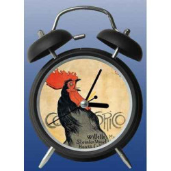 Réveil art cocorico de steinlen 3dMouseion -CL004