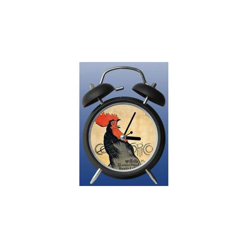 Réveil art cocorico de steinlen 3dMouseion -CL004