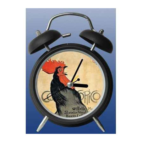 Réveil art cocorico de steinlen 3dMouseion -CL004