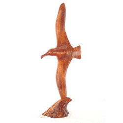 Décoration OiseauxL'albatros sur la vague en résineux 100 cm Lasterne -OAL100S Artisan Français - art animalier bois