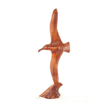 Décoration OiseauxL'albatros sur la vague en résineux 100 cm Lasterne -OAL100S Artisan Français - art animalier bois