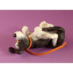 Animaux-Bois-Animaux-Bronzes propose Chien Rufus roule ailleurs ruf06