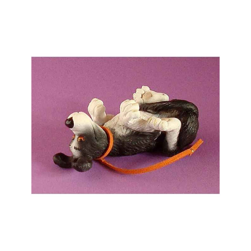 Animaux-Bois-Animaux-Bronzes propose Chien Rufus roule ailleurs ruf06