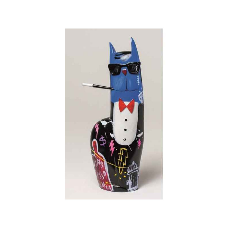 Animaux-Bois-Animaux-Bronzes.com propose Joey, big city Chat bleu de selwyn senatori -ST00607