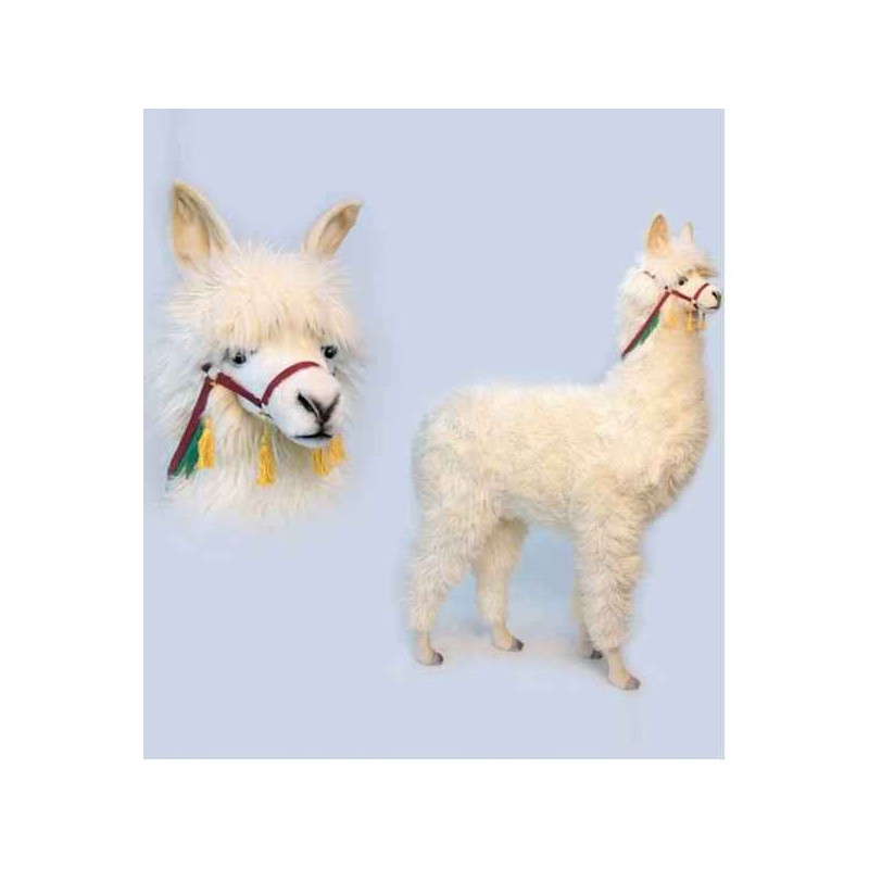 Animaux sauvage Lama alpaga blanc 165cmh/115cml peluche animalière -6444