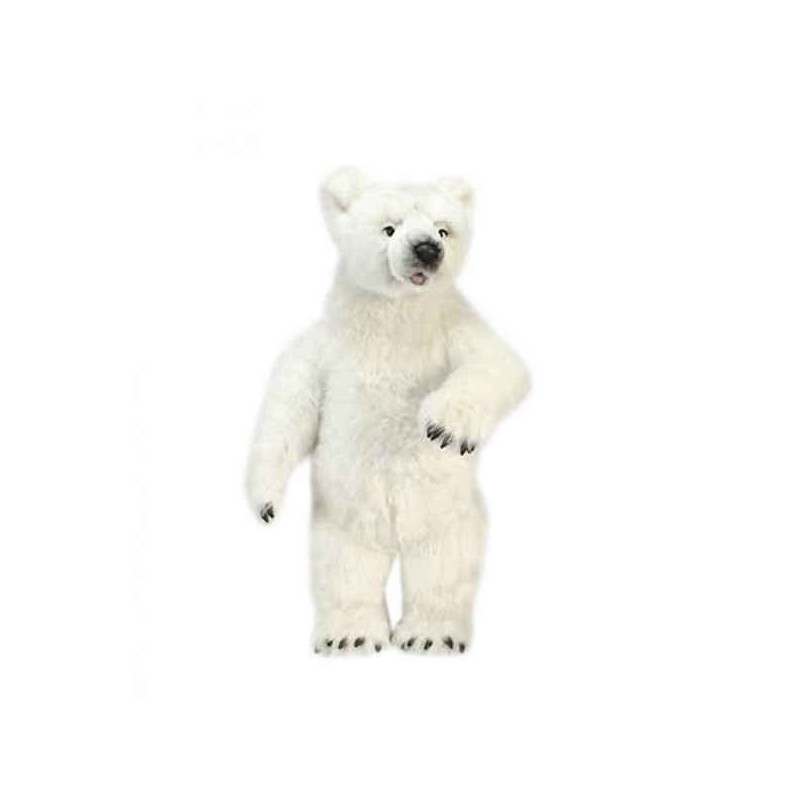 Animaux-Bois-Animaux-Bronzes propose Ours polaire dressé 75cmh peluche animalière -4866