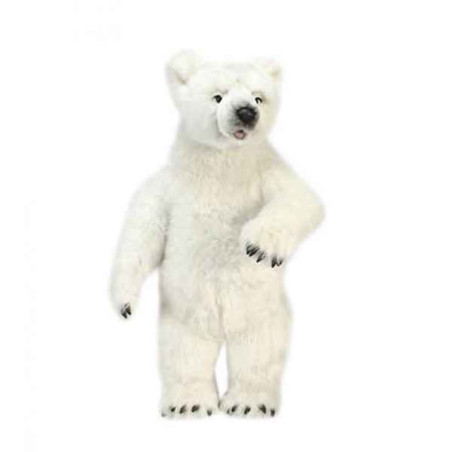 Animaux-Bois-Animaux-Bronzes propose Ours polaire dressé 75cmh peluche animalière -4866