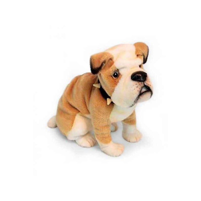 Animaux-Bois-Animaux-Bronzes propose Chien Bulldog anglais 32cml peluche animalière -6421