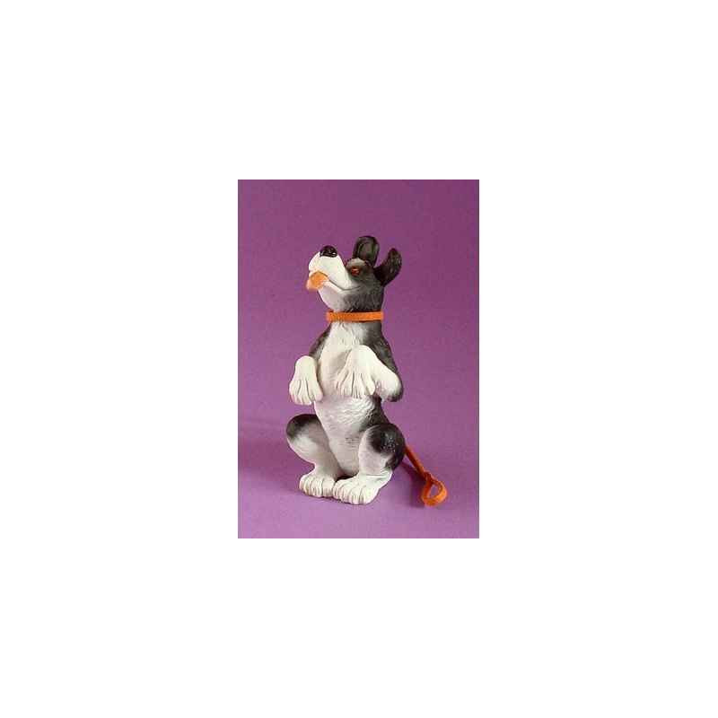 Animaux-Bois-Animaux-Bronzes propose Chien Rufus pas maintenant ruf07