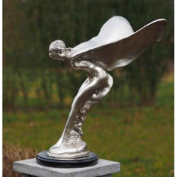 Décoration Statuette bronze personnage Femme volante argentée bronze -AN4182BR-SI
